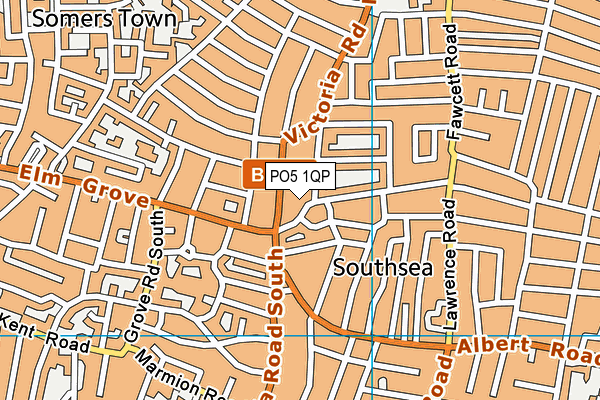 PO5 1QP map - OS VectorMap District (Ordnance Survey) PO5 1QP map - OS VectorMap District (Ordnance Survey)