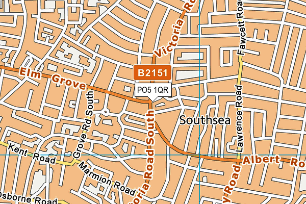 PO5 1QR map - OS VectorMap District (Ordnance Survey) PO5 1QR map - OS VectorMap District (Ordnance Survey)