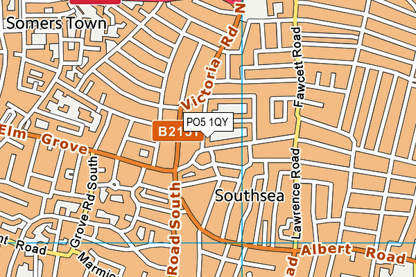 PO5 1QY map - OS VectorMap District (Ordnance Survey) PO5 1QY map - OS VectorMap District (Ordnance Survey)