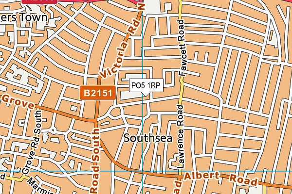 PO5 1RP map - OS VectorMap District (Ordnance Survey) PO5 1RP map - OS VectorMap District (Ordnance Survey)