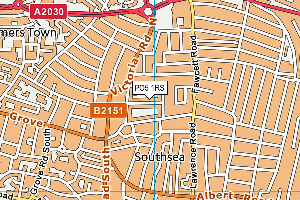 PO5 1RS map - OS VectorMap District (Ordnance Survey) PO5 1RS map - OS VectorMap District (Ordnance Survey)