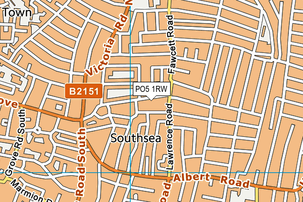 PO5 1RW map - OS VectorMap District (Ordnance Survey) PO5 1RW map - OS VectorMap District (Ordnance Survey)