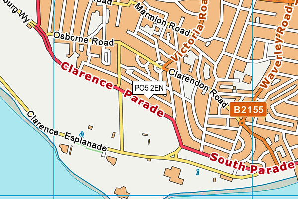 PO5 2EN map - OS VectorMap District (Ordnance Survey) PO5 2EN map - OS VectorMap District (Ordnance Survey)