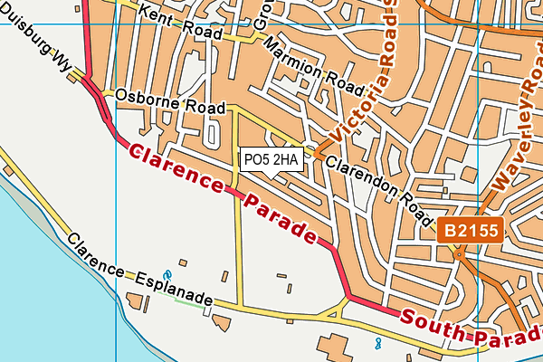 PO5 2HA map - OS VectorMap District (Ordnance Survey) PO5 2HA map - OS VectorMap District (Ordnance Survey)