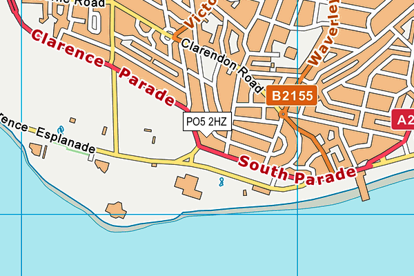 PO5 2HZ map - OS VectorMap District (Ordnance Survey) PO5 2HZ map - OS VectorMap District (Ordnance Survey)
