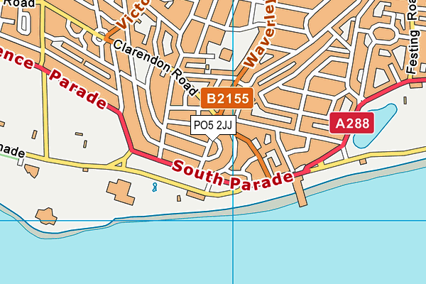 PO5 2JJ map - OS VectorMap District (Ordnance Survey) PO5 2JJ map - OS VectorMap District (Ordnance Survey)