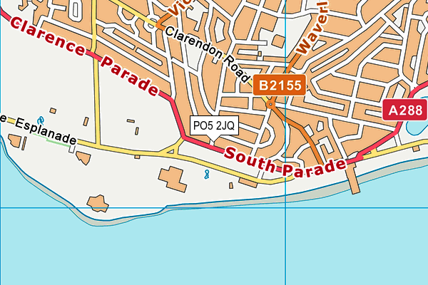 PO5 2JQ map - OS VectorMap District (Ordnance Survey) PO5 2JQ map - OS VectorMap District (Ordnance Survey)