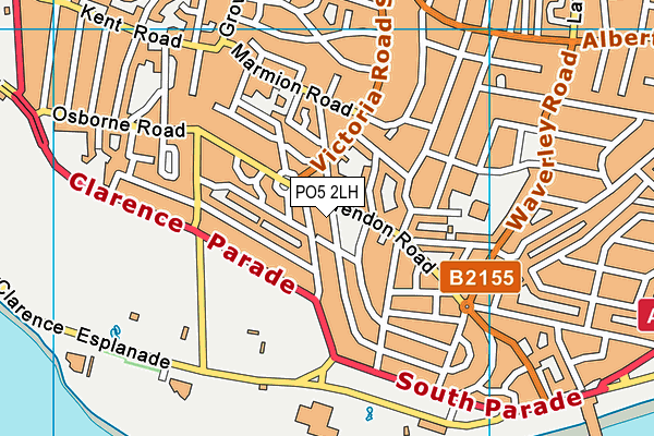 PO5 2LH map - OS VectorMap District (Ordnance Survey) PO5 2LH map - OS VectorMap District (Ordnance Survey)