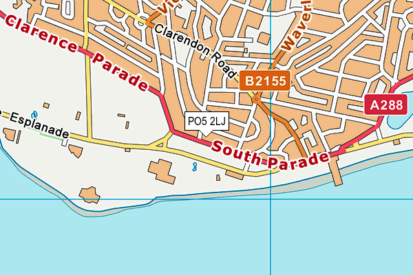 PO5 2LJ map - OS VectorMap District (Ordnance Survey) PO5 2LJ map - OS VectorMap District (Ordnance Survey)