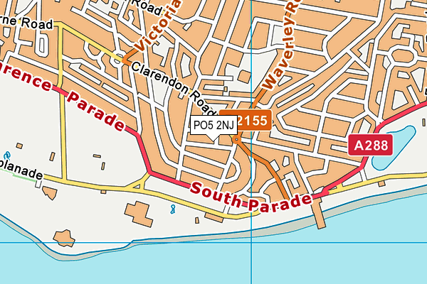 PO5 2NJ map - OS VectorMap District (Ordnance Survey) PO5 2NJ map - OS VectorMap District (Ordnance Survey)