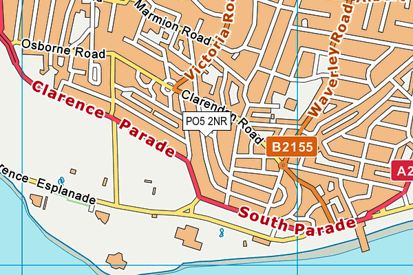 PO5 2NR map - OS VectorMap District (Ordnance Survey) PO5 2NR map - OS VectorMap District (Ordnance Survey)