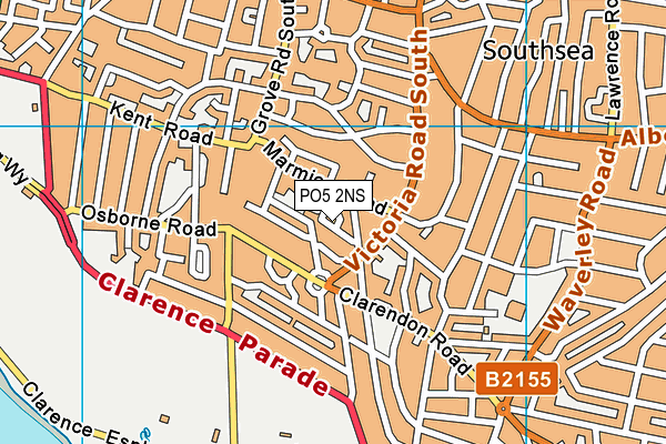 PO5 2NS map - OS VectorMap District (Ordnance Survey) PO5 2NS map - OS VectorMap District (Ordnance Survey)