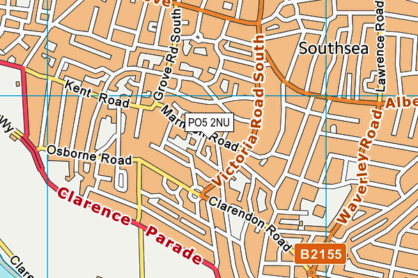 PO5 2NU map - OS VectorMap District (Ordnance Survey) PO5 2NU map - OS VectorMap District (Ordnance Survey)