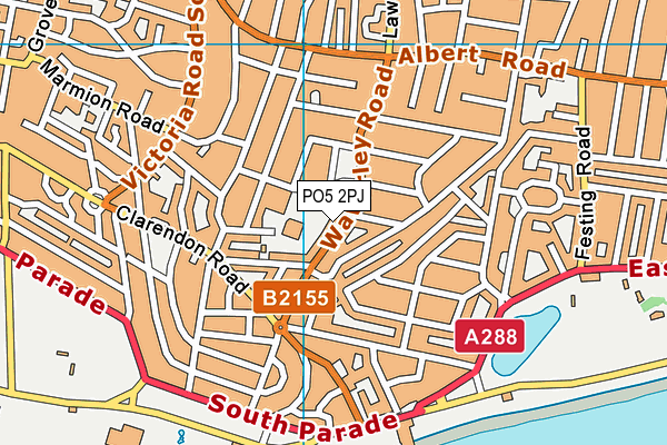 PO5 2PJ map - OS VectorMap District (Ordnance Survey) PO5 2PJ map - OS VectorMap District (Ordnance Survey)