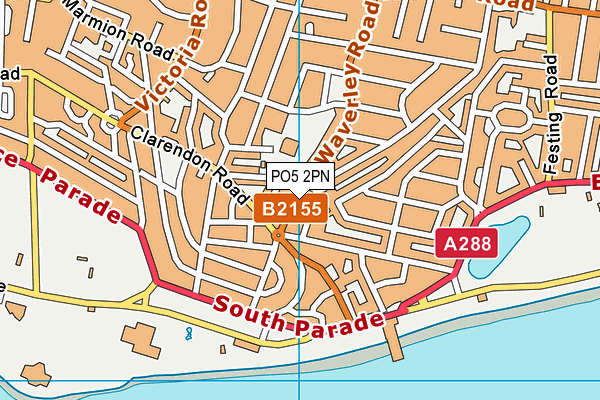 PO5 2PN map - OS VectorMap District (Ordnance Survey) PO5 2PN map - OS VectorMap District (Ordnance Survey)