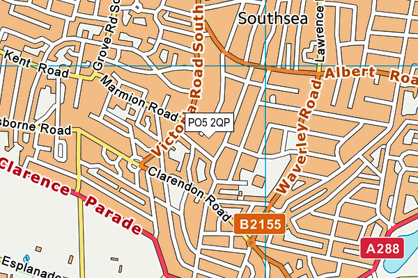 PO5 2QP map - OS VectorMap District (Ordnance Survey) PO5 2QP map - OS VectorMap District (Ordnance Survey)