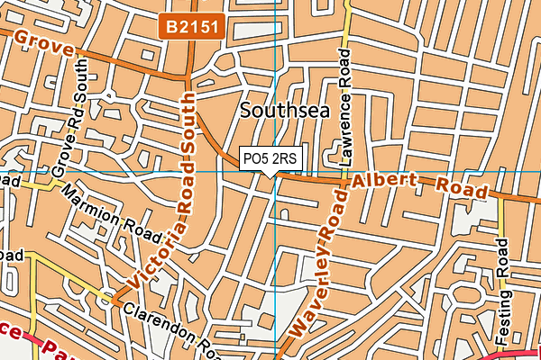 PO5 2RS map - OS VectorMap District (Ordnance Survey) PO5 2RS map - OS VectorMap District (Ordnance Survey)