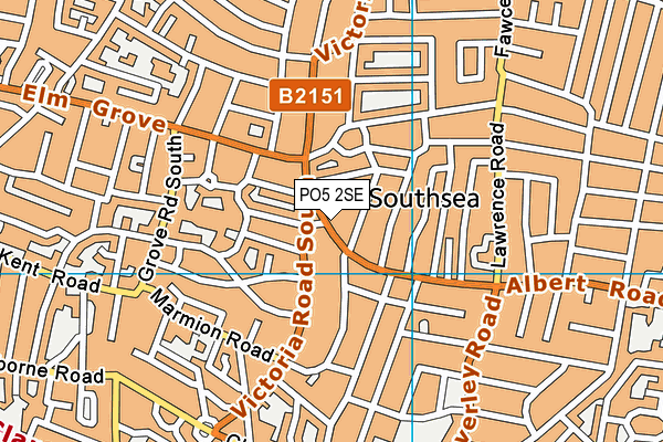 PO5 2SE map - OS VectorMap District (Ordnance Survey) PO5 2SE map - OS VectorMap District (Ordnance Survey)