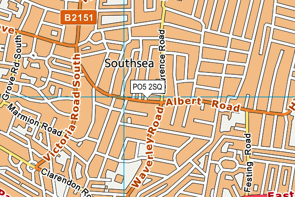 PO5 2SQ map - OS VectorMap District (Ordnance Survey) PO5 2SQ map - OS VectorMap District (Ordnance Survey)