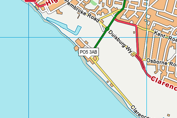 PO5 3AB map - OS VectorMap District (Ordnance Survey) PO5 3AB map - OS VectorMap District (Ordnance Survey)