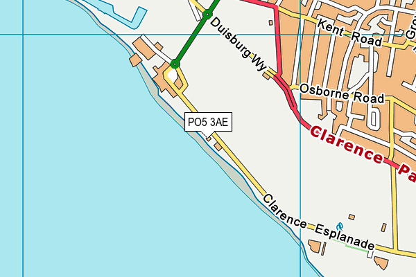 PO5 3AE map - OS VectorMap District (Ordnance Survey) PO5 3AE map - OS VectorMap District (Ordnance Survey)