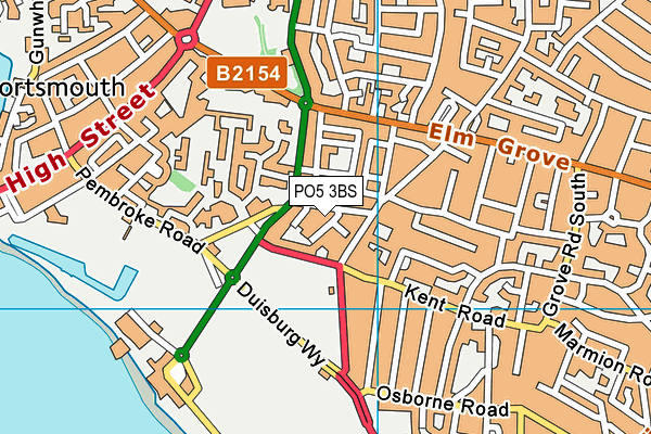 PO5 3BS map - OS VectorMap District (Ordnance Survey) PO5 3BS map - OS VectorMap District (Ordnance Survey)