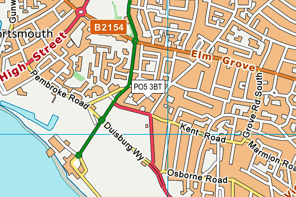 PO5 3BT map - OS VectorMap District (Ordnance Survey) PO5 3BT map - OS VectorMap District (Ordnance Survey)