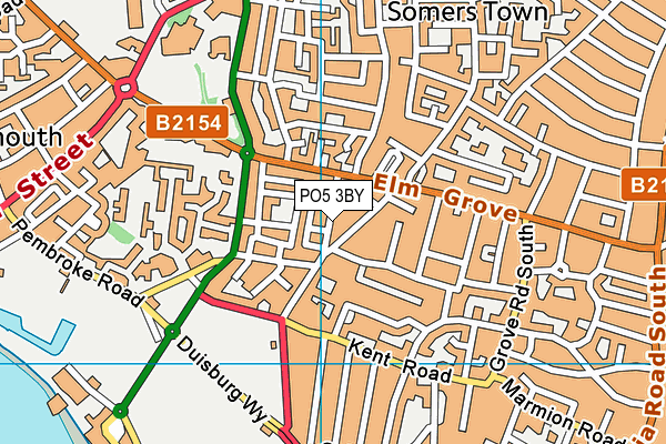 PO5 3BY map - OS VectorMap District (Ordnance Survey) PO5 3BY map - OS VectorMap District (Ordnance Survey)