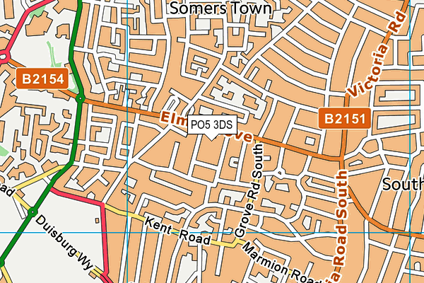 PO5 3DS map - OS VectorMap District (Ordnance Survey) PO5 3DS map - OS VectorMap District (Ordnance Survey)