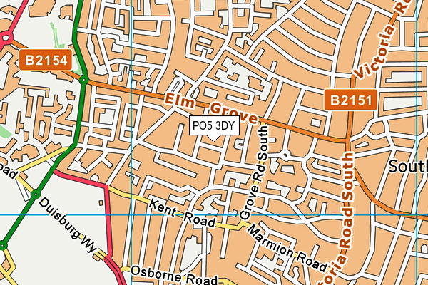 PO5 3DY map - OS VectorMap District (Ordnance Survey) PO5 3DY map - OS VectorMap District (Ordnance Survey)