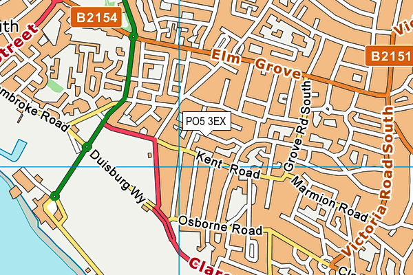 PO5 3EX map - OS VectorMap District (Ordnance Survey) PO5 3EX map - OS VectorMap District (Ordnance Survey)