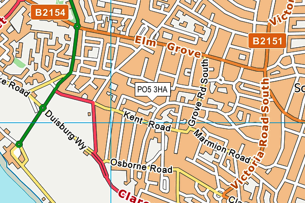 PO5 3HA map - OS VectorMap District (Ordnance Survey) PO5 3HA map - OS VectorMap District (Ordnance Survey)