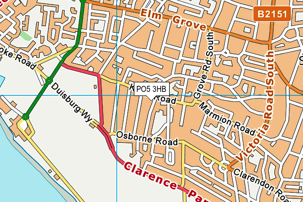 PO5 3HB map - OS VectorMap District (Ordnance Survey) PO5 3HB map - OS VectorMap District (Ordnance Survey)
