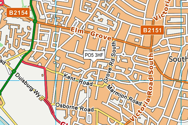 PO5 3HF map - OS VectorMap District (Ordnance Survey) PO5 3HF map - OS VectorMap District (Ordnance Survey)