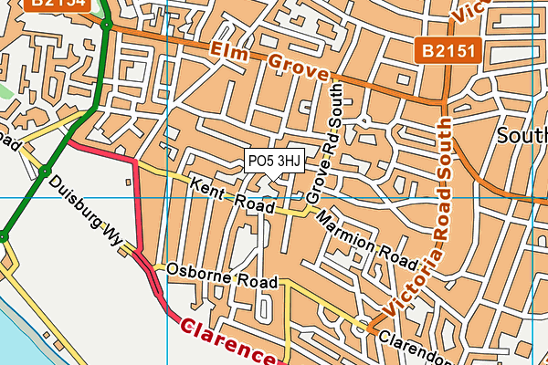 PO5 3HJ map - OS VectorMap District (Ordnance Survey) PO5 3HJ map - OS VectorMap District (Ordnance Survey)