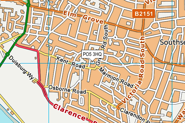 PO5 3HQ map - OS VectorMap District (Ordnance Survey) PO5 3HQ map - OS VectorMap District (Ordnance Survey)