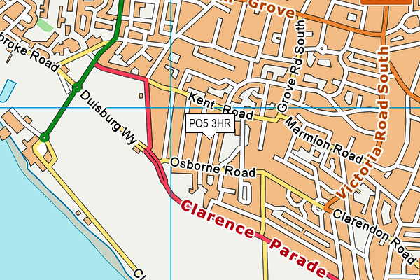 PO5 3HR map - OS VectorMap District (Ordnance Survey) PO5 3HR map - OS VectorMap District (Ordnance Survey)