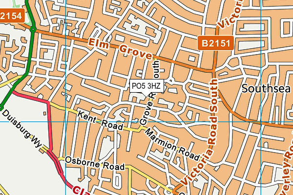 PO5 3HZ map - OS VectorMap District (Ordnance Survey) PO5 3HZ map - OS VectorMap District (Ordnance Survey)