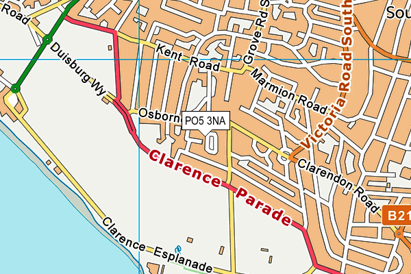 PO5 3NA map - OS VectorMap District (Ordnance Survey) PO5 3NA map - OS VectorMap District (Ordnance Survey)