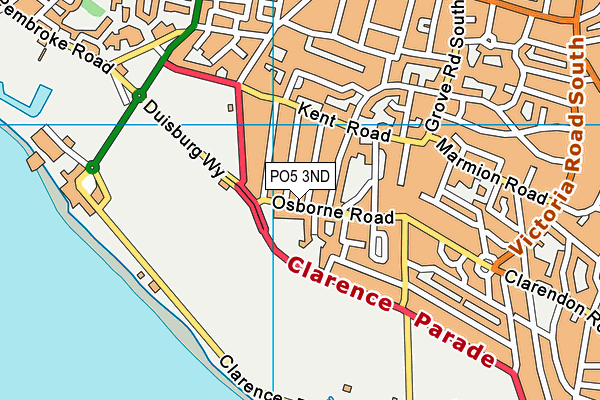 PO5 3ND map - OS VectorMap District (Ordnance Survey) PO5 3ND map - OS VectorMap District (Ordnance Survey)