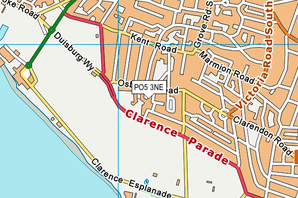 PO5 3NE map - OS VectorMap District (Ordnance Survey) PO5 3NE map - OS VectorMap District (Ordnance Survey)