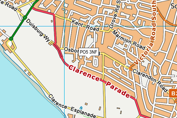 PO5 3NF map - OS VectorMap District (Ordnance Survey) PO5 3NF map - OS VectorMap District (Ordnance Survey)