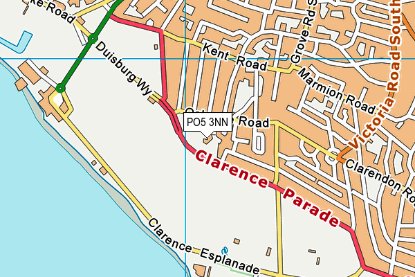 PO5 3NN map - OS VectorMap District (Ordnance Survey) PO5 3NN map - OS VectorMap District (Ordnance Survey)