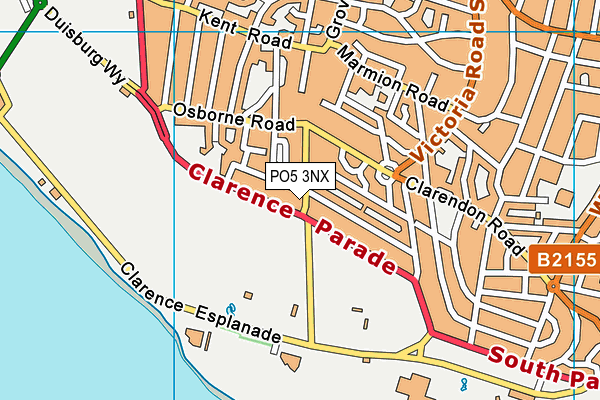 PO5 3NX map - OS VectorMap District (Ordnance Survey) PO5 3NX map - OS VectorMap District (Ordnance Survey)