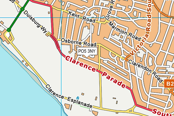 PO5 3NY map - OS VectorMap District (Ordnance Survey) PO5 3NY map - OS VectorMap District (Ordnance Survey)
