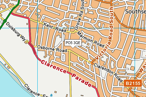 PO5 3QE map - OS VectorMap District (Ordnance Survey) PO5 3QE map - OS VectorMap District (Ordnance Survey)