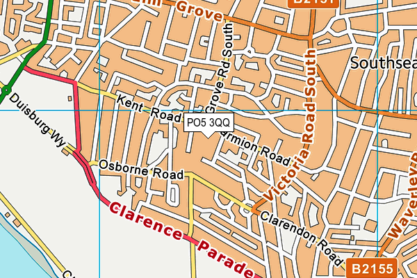 PO5 3QQ map - OS VectorMap District (Ordnance Survey) PO5 3QQ map - OS VectorMap District (Ordnance Survey)