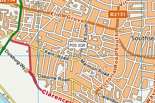 PO5 3QR map - OS VectorMap District (Ordnance Survey) PO5 3QR map - OS VectorMap District (Ordnance Survey)