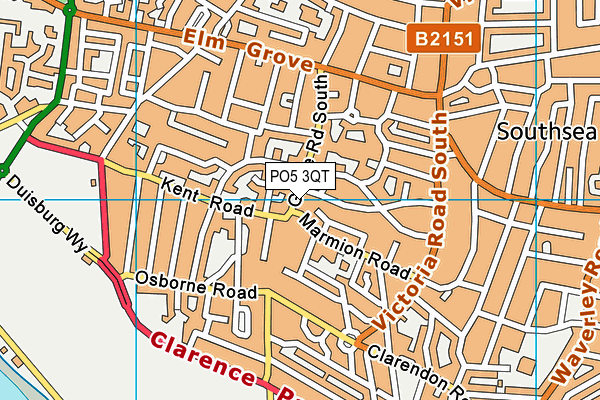 PO5 3QT map - OS VectorMap District (Ordnance Survey) PO5 3QT map - OS VectorMap District (Ordnance Survey)