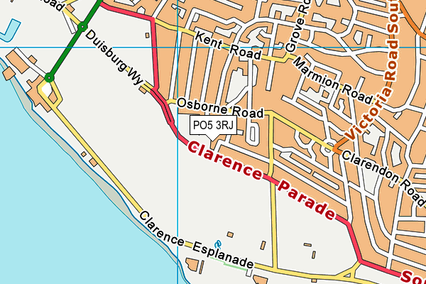 PO5 3RJ map - OS VectorMap District (Ordnance Survey) PO5 3RJ map - OS VectorMap District (Ordnance Survey)
